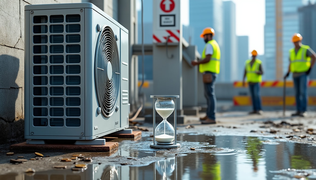 Climatisation à eau perdue interdiction : coût et durée