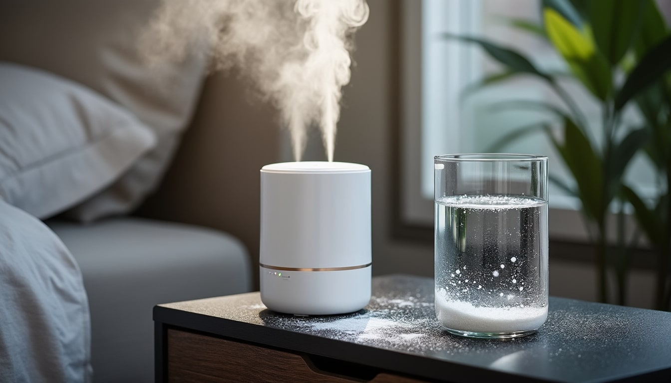 Humidificateur à ultrasons : le dépôt blanc expliqué