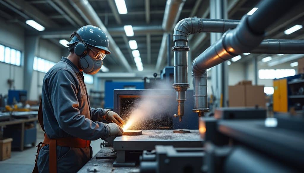 Ventilation d&rsquo;un atelier : poussières et vapeurs